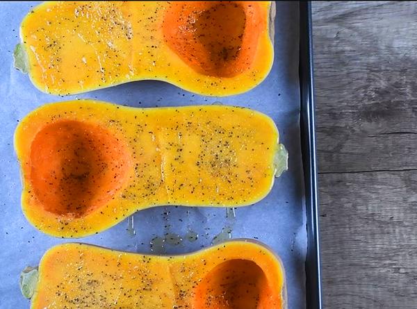 Sausage & Fennel Stuffed Butternut  - Step 1